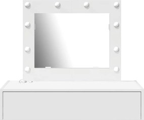 vidaXL Τραπέζι περιποίησης Λευκό 83 x 40 x 70 εκ Επεξεργασμένο ξύλο