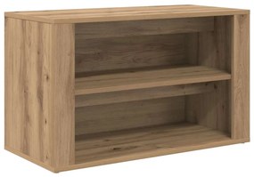 vidaXL Ράφι Παπουτσιών με ράφι artisan δρυς 75 x 35 x 45 εκ.