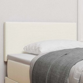 vidaXL LED Κεφαλάρι Απλό Σχέδιο Κρεμ 80 εκ. Ύφασμα Κόρντουρα