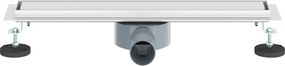 vidaXL Σιφόνι ντους 2-σε-1 με 360° σιφόνι Ασημί 54 x 11 x 9,5 εκ