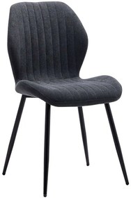 Καρέκλα Fersity 101-000085 48x56,5x85,5cm Anthracite Μέταλλο,Ύφασμα