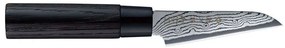 Μαχαίρι Ξεφλουδίσματος Shippu Black FD-1591 9cm Από Δαμασκηνό Ατσάλι Silver-Black Tojiro Steel,Wood