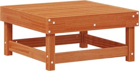 vidaXL Σετ Ξαπλώστρας Κήπου 7 pcs Κερωμένο Καφέ Στερεό πεύκο