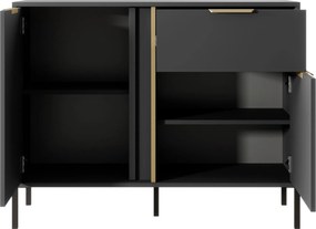 Μπουφές Larry  2D1S-Anthraki - 103.30Χ39.50Χ81.40cm