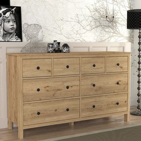 Megapap Συρταριέρα - Μπουφές Sabina Sepet Oak 160x50x96εκ.