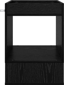 vidaXL End Table 2 pcs Μαύρη Οξυά 40 x 40 x 56 εκ. Επεξεργασμένο ξύλο