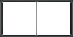 vidaXL Υπερυψωμένη Ζαρντινιέρα Μαύρο 200 x 100 x 54 cm