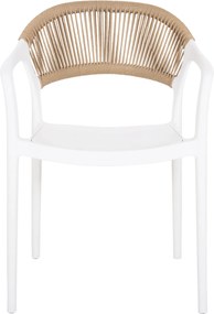 ΠΟΛΥΘΡΟΝΑ ΠΟΛΥΠΡΟΠΥΛΕΝΙΟΥ EVA HM6155.01 ΛΕΥΚΗ ΜΕ ΜΠΕΖ ΣΧΟΙΝΙ 56,5x53x80Υεκ.