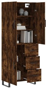 vidaXL Ντουλάπι Καπνιστή Δρυς 69,5x34x180 εκ. από Επεξεργασμένο Ξύλο