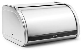 Κουτί για ψωμί Brabantia Roll Top 646889, 11 l, 31,6x26,5 cm, Ειδική δομή, Inox/Ματ