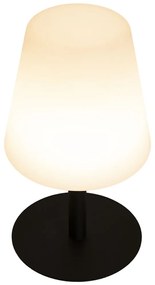 Επιτραπέζιο Φωτιστικό LED Φορητό MIMI Με Καπέλο Πίνακας Σημειώσεων Μαύρο/Λευκό Μέταλλο/Πλαστικό 15.5x15.5x27.5cm