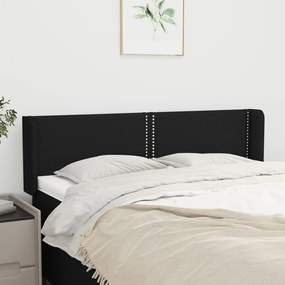 vidaXL Κεφαλάρι με Πτερύγια Μαύρο 147x16x78/88 εκ. Υφασμάτινο