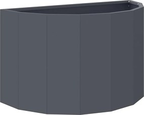 vidaXL Γλάστρα Ανθρακί 60 x 30 x 35 εκ Ατσάλι