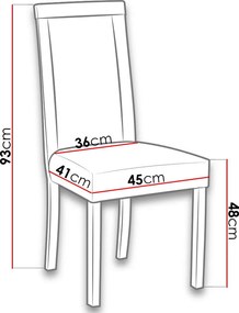 Καρέκλα Jose III - Mauro - Ladi - 45.00Χ41.00Χ92.00cm