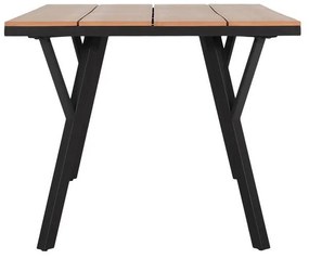 Τραπέζι FL6514 Fylliana Μεταλλικό Polywood Γκρί 160x91x72 εκ. 160x91x72 εκ.