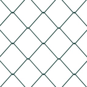 vidaXL Φράχτης αλυσίδας Πράσινο 2 x 10 m Ατσάλι