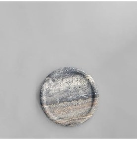 Διακοσμητικός Δίσκος - Πλατώ Τυριών Enkei Medio Τραβερτίνη Earth Γκρι Η3x30x30cm 101 COPENHAGEN