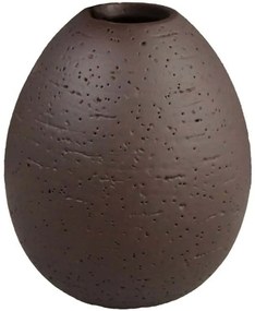 Βάζο Ovalado 033299 11x11x13,5cm Dark Brown Πολυρεσίνη