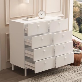 Συρταριέρα Λευκό FLUBEPA 89.4x41.8x93.1