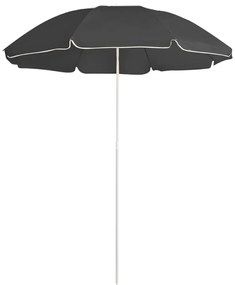 Ομπρέλα Εξωτερικού Χώρου Ανθρακί 180 εκ. με Ατσάλινο Ιστό