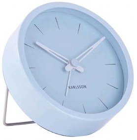 Ρολόι Επιτραπέζιο - Ξυπνητήρι Lure KA5842BL Φ10x5cm Light Blue Karlsson Μέταλλο