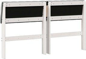 vidaXL Ταπετσαρισμένο κεφαλάρι Ανοιχτό γκρι 135 cm