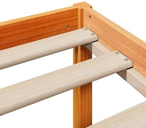 Πλαίσιο Κρεβατιού με Κεφαλάρι Μελί 160x200εκ. Μασίφ Ξύλο Πεύκου 3305885