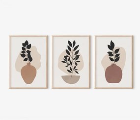 Πίνακας Ferez pakoworld τρίπτυχος με ψηφιακή εκτύπωση και πλαίσιο 33x1.5x48εκ