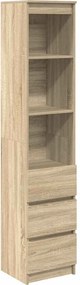 vidaXL Ντουλάπι Sonoma δρυς 37,5x35x180 εκ. Επεξεργασμένο Ξύλο