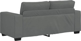 vidaXL Διθέσιος Καναπές Σκούρο Γκρι 180x77x82 εκ. Ύφασμα