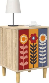 vidaXL Κομοδίνο ESSEN 2 τμχ. Sonoma Δρυς 36 x 33 x 50 εκ.