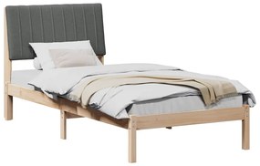 vidaXL Σκελετός Κρεβατιού Καφέ 90 x 190 cm Στερεά ξυλεία πεύκου