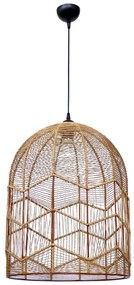 Φωτιστικό Οροφής Cage/40 1/L 31-1381 1xE27 40x126cm Brown Heronia