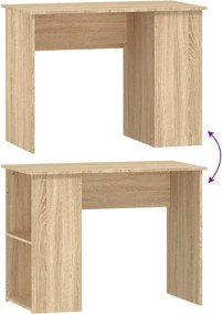 vidaXL Γραφείο Sonoma Δρυς 100 x 55 x 75 εκ. από Επεξεργασμένο Ξύλο