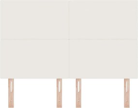 vidaXL Κεφαλάρι Κρεμ 160 cm Υφασμάτινο Κορντουρά