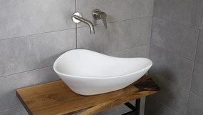 Kos White Gloss 53x37 - Επιτραπέζιος νιπτήρας