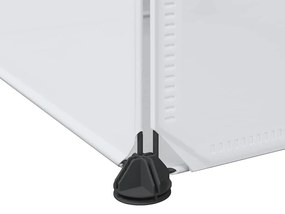 vidaXL Ντουλάπα Σπονδυλωτή 9 Τμήματα Άσπρη 109x36,5x143 εκ.