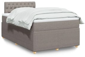 ΚΡΕΒΑΤΙ BOXSPRING ΜΕ ΣΤΡΩΜΑ TAUPE 120X190 ΕΚ. ΥΦΑΣΜΑΤΙΝΟ 3289706