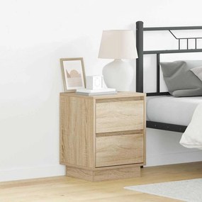 vidaXL Κομοδίνο 2 τμχ. Δρύς Sonoma 39 x 34,5 x 50 εκ.
