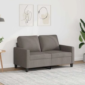 vidaXL Καναπές Διθέσιος Taupe 120 εκ. Υφασμάτινος