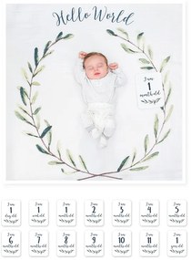 Mουσελίνα Φωτογράφισης 100x100εκ. &amp; Κάρτες Hello World Lulujo LJ592