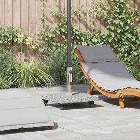 vidaXL Βάση ομπρέλας Γκρι 45 x 45 x 43 εκ Γρανίτης, Ατσάλι