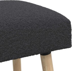 vidaXL παγκάκι Μονόχρωμο Σκούρο Γκρι 80 x 40 x 46 εκ. Μπουκλέ