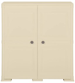 vidaXL Πλαστικό Ντουλάπι Angora Λευκό 79 x 43 x 85,5εκ με Σχέδιο Ξύλου
