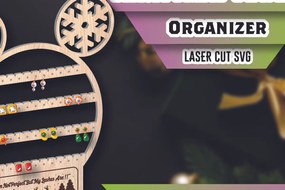 Σετ των 2 Intra απο ξύλο plywood 3mm-4mm πάχος Χριστουγεννιάτικη Διοργανωτική Κοσμήματα με Δίασταση 15x15 cm INTRAFABR-105876326