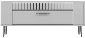 Έπιπλο Τηλεόρασης Retrolp 475OLV2972 120x26,4x48,2cm White-Silver
