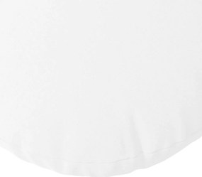 vidaXL Μαξιλάρια καθισμάτων 2 pcs Λευκό Ø50 x 19 εκ ύφασμα