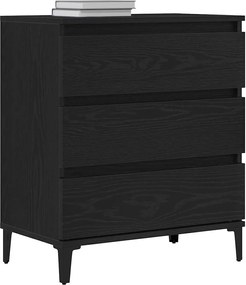 vidaXL Πλαϊνό γραφείο Μαύρη Οξυά 60 x 35 x 70 cm Επεξεργασμένο ξύλο