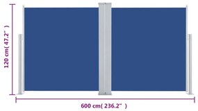 ΣΚΙΑΣΤΡΟ ΠΛΑΪΝΟ ΣΥΡΟΜΕΝΟ ΜΠΛΕ 120 X 600 ΕΚ. 48452