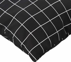 vidaXL Διασκορπισμένα Μαξιλάρια Καρό 4 pcs Μαύρη Καρώ 60 x 60 cm